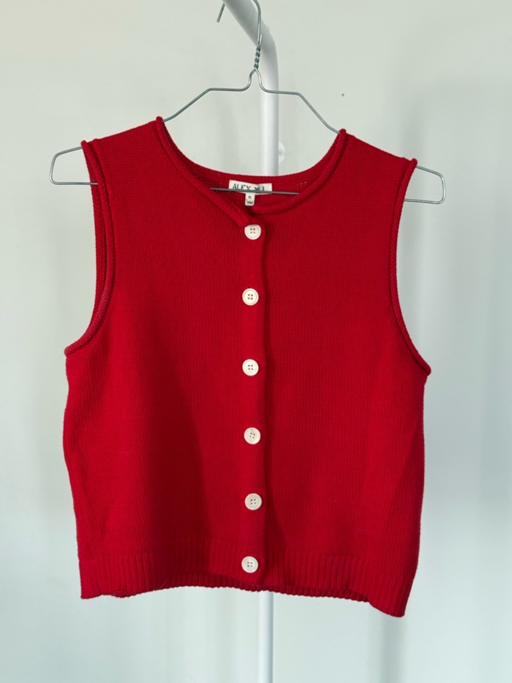 Alex Mill Bridget Vest in Tomato
